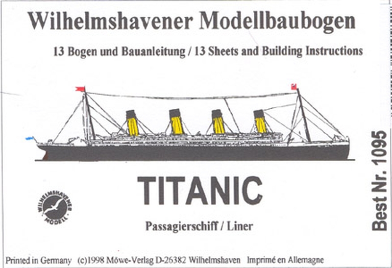 Plan PassengerShip RMS Titanic - WILHELMS